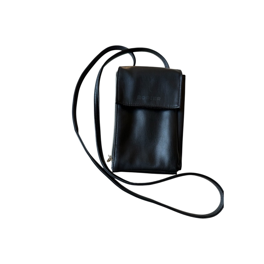 RODIER Black Leather Shoulder Bag